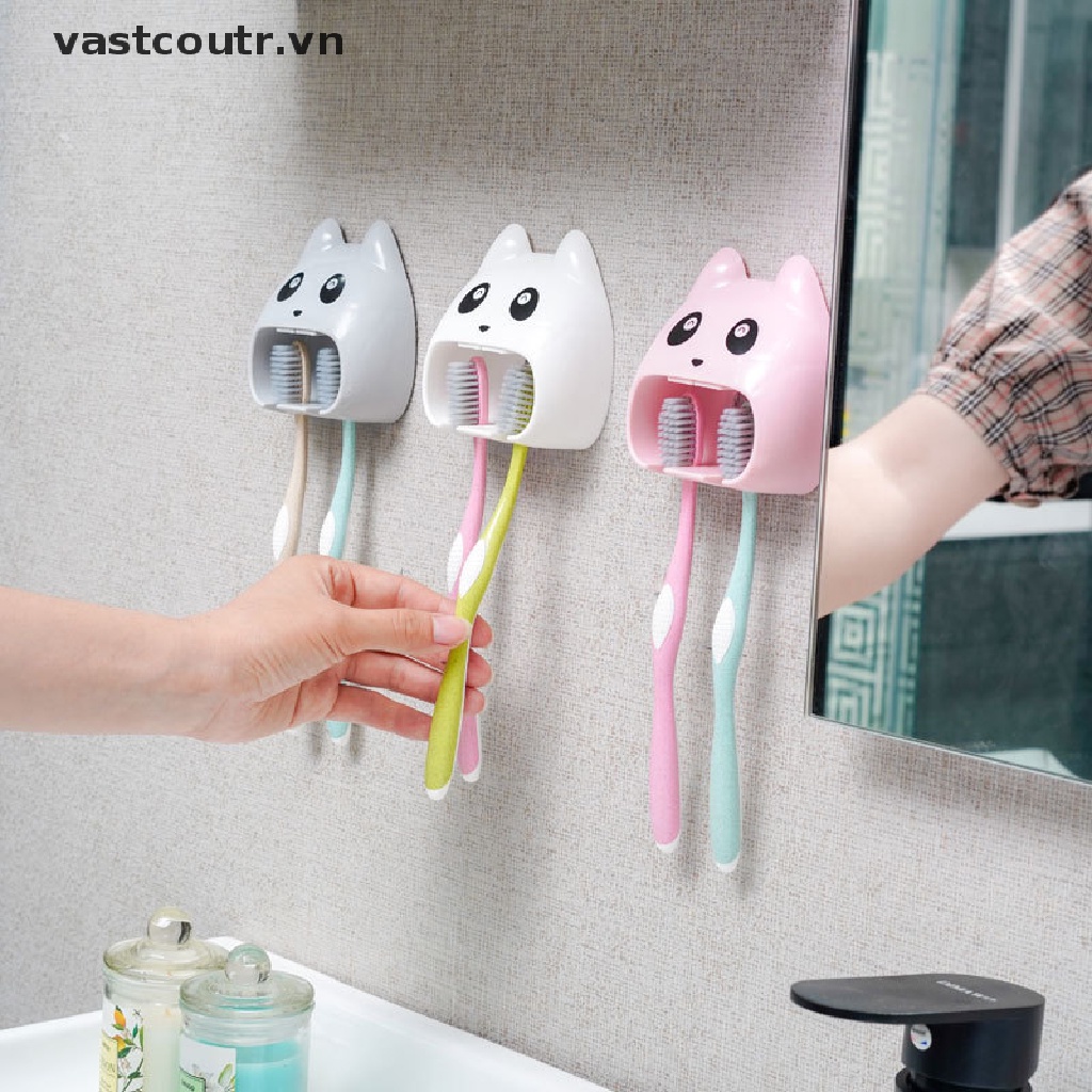 Giá Đỡ Bàn Chải Đánh Răng / Dao Cạo Râu Gắn Tường Đa Năng Tiện