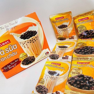 [Kèm Trân Châu] Trà Sữa trân châu hoàng gia Hillway Bubble Tea 416g Hộp/8 cặp/16 gói