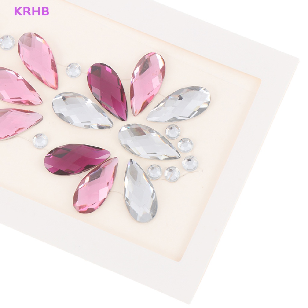 Miếng Dán Pha Lê 3D Lấp Lánh Trang Trí Mặt / Trán / Tóc Mới