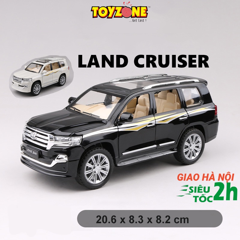 Xe mô hình ô tô Toyota Land Cruiser LC200 tỷ lệ 1:24 khung hợp kim