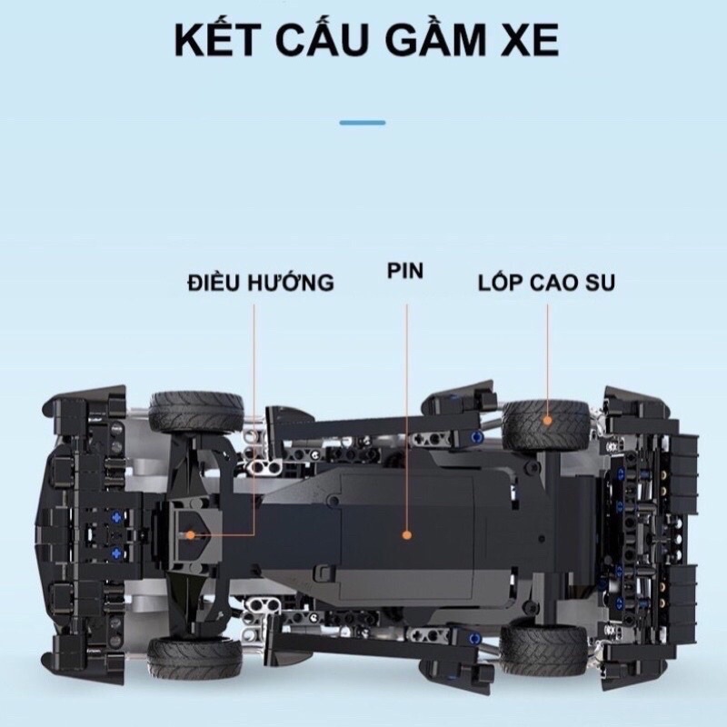 Lắp ráp mô hình Technic - CaDA C51054