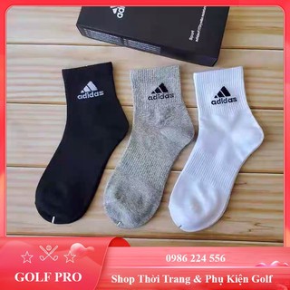 Tất golf nam thể thao thoáng khí thấm hút mồ hôi cực tốt (hộp 5 đôi) TG0010