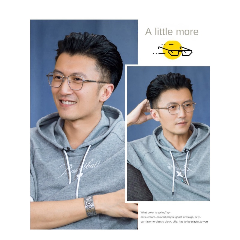 Kính Chống Tia UV Gọng Kim Loại Thay Đổi Màu Sắc Dành Cho Nam