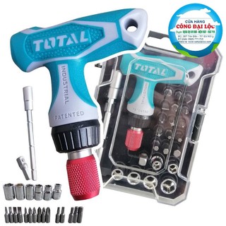 - bộ tua vít tự động 24 chi tiết total tua vít đa năng thép cr-v