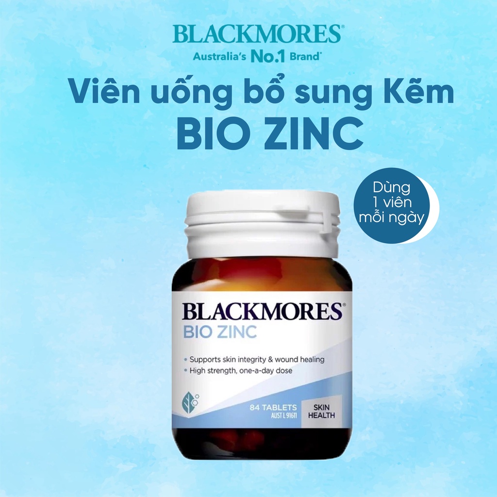 Viên Uống Bổ Sung Kẽm Tự Nhiên Bio Zinc Blackmores Úc 84v