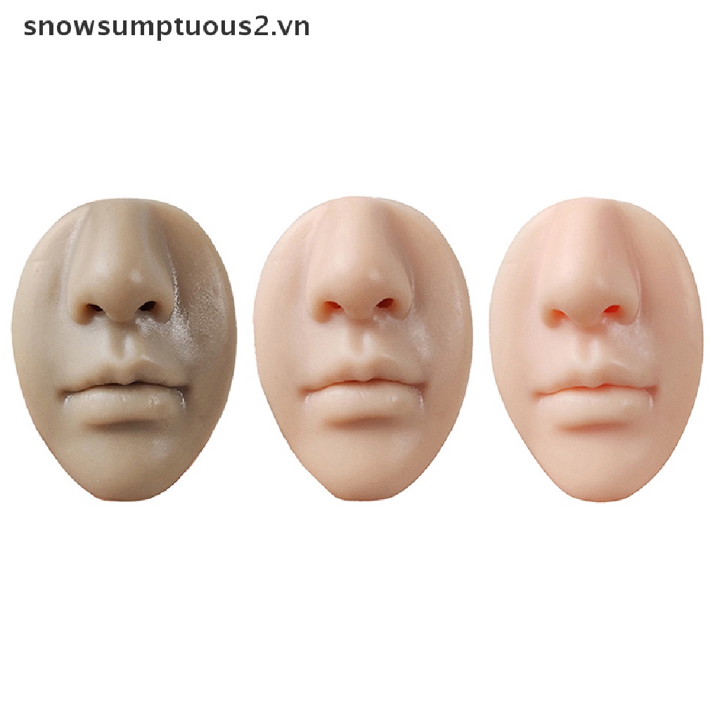 Mô Hình Mặt Người 3D Bằng Silicon Dùng Tập Trang Điểm Mũi / Môi