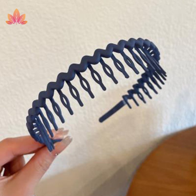 Băng Đô Cài Tóc Gợn Sóng Kèm Răng Lược Rửa Mặt JP5