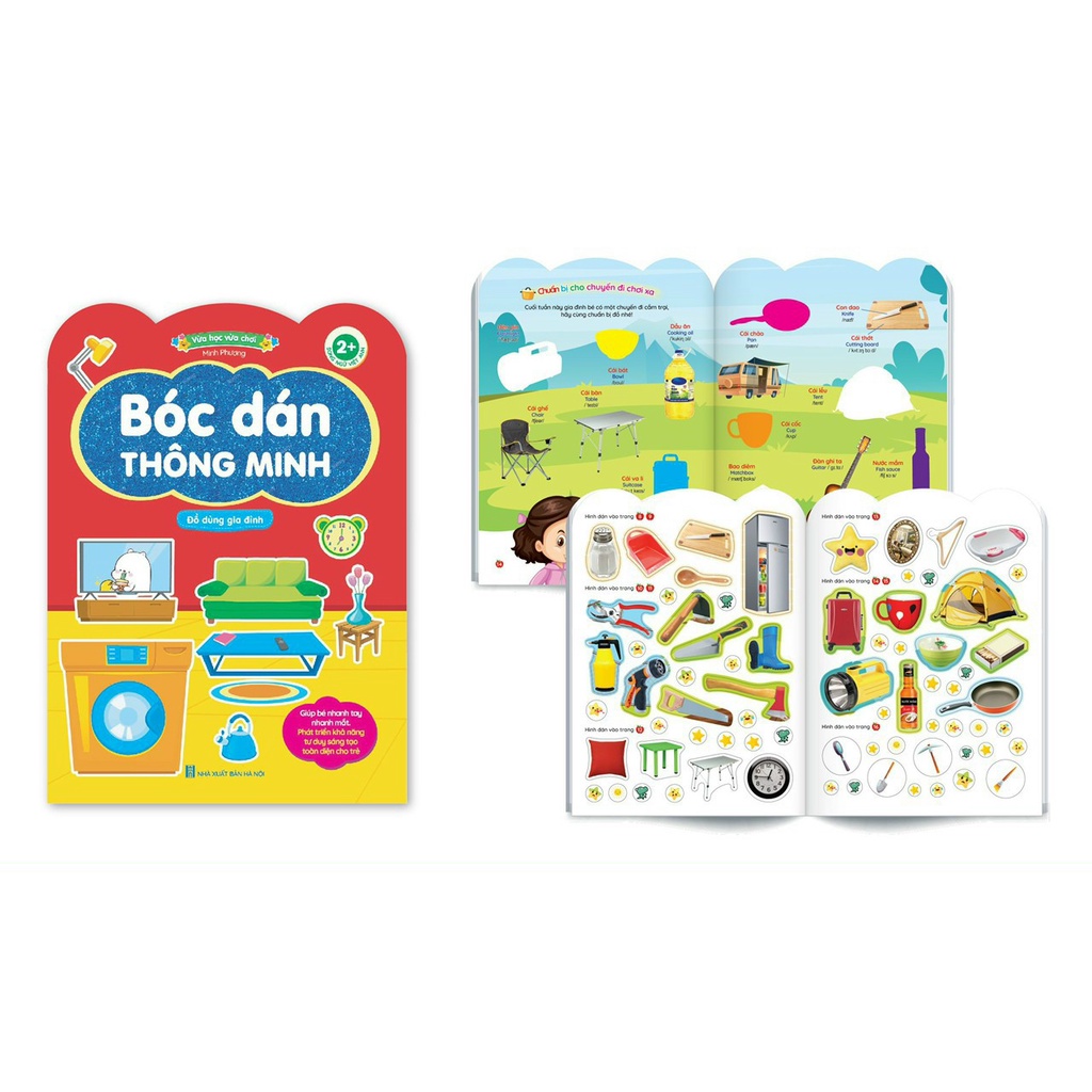 Sách - Combo 2 Bộ Bóc Dán Thông Minh Cho Bé + 365 Stickers Bóc Dán Thông Minh (2 Bộ)