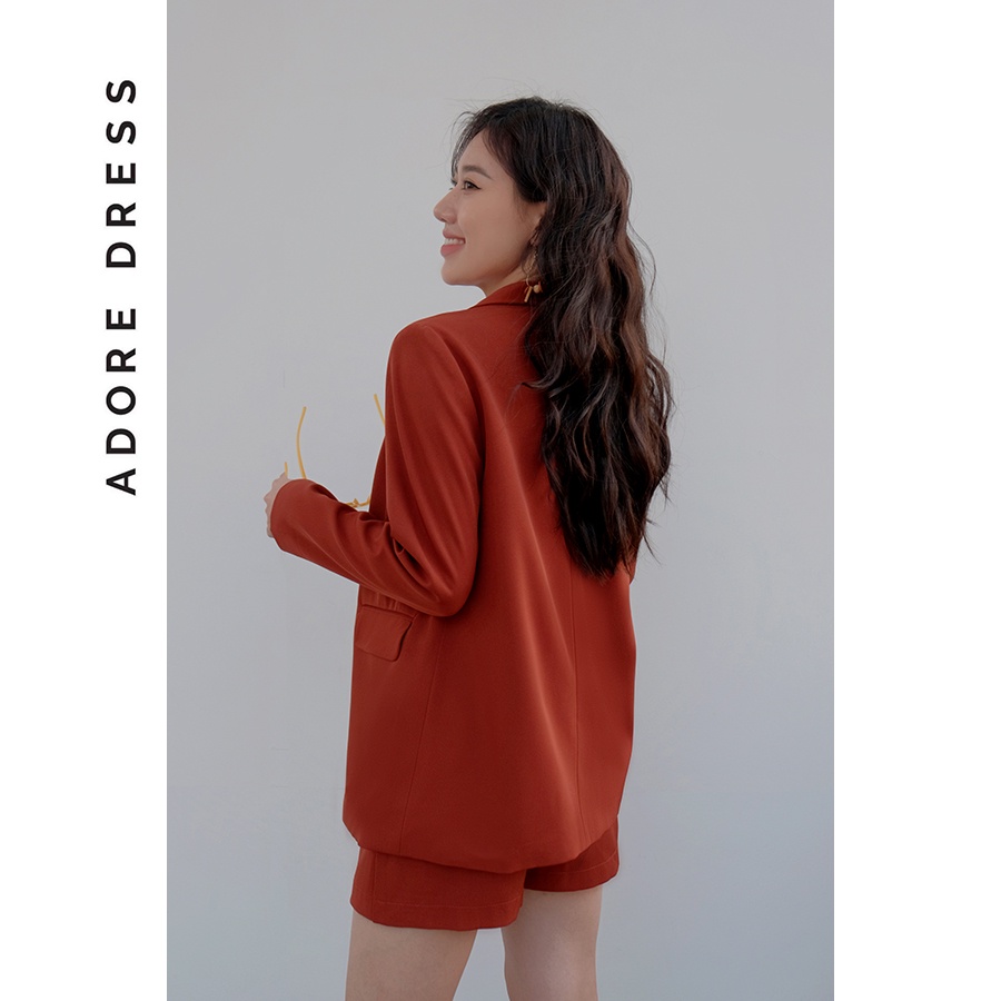 Áo khoác Blazer basic 2 hàng khuy 5 màu chất liệu tuýt si 2LBL1030 ADORE DRESS