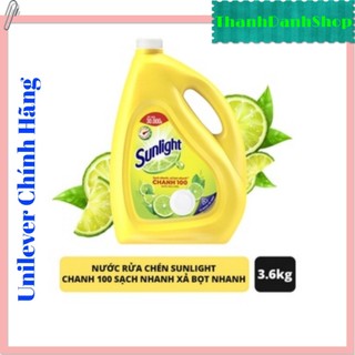 Nước rửa chén Sunlight chanh can 3.6kg