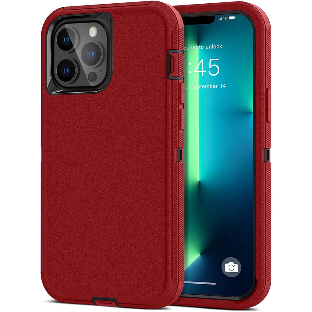Ốp Điện Thoại Chống Sốc 3 Lớp Cho iPhone 14 Pro Max 13 12 11 Pro XR X XS Max 7 Plus / 8Plus