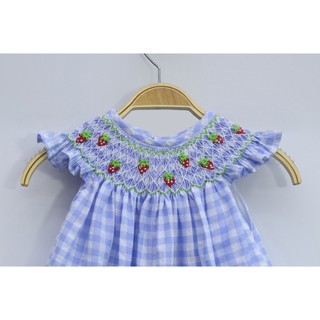 ĐẦM SMOCK CARO DÂU