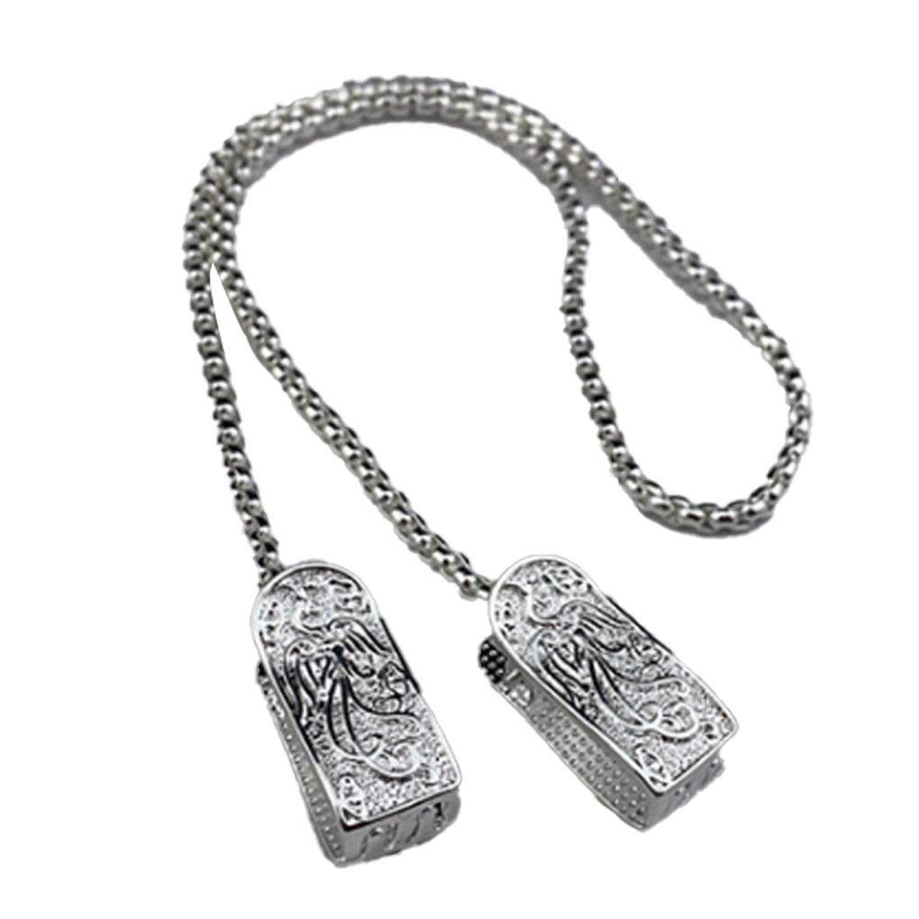 Kẹp Giữ Khăn Ăn Dây Xích Thời Trang Dùng Khi Đi Du Lịch / Dã Ngoại / Làm Quà Sinh Nhật