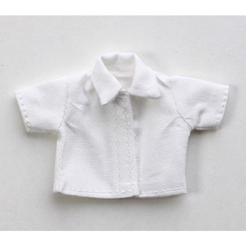 Áo sơ mi đen, trắng 2 kiểu cho búp bê ob11, nendoll