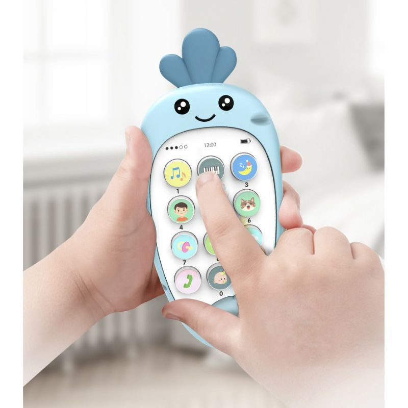 Đồ chơi điện thoại âm nhạc có gặm nướu cho bé