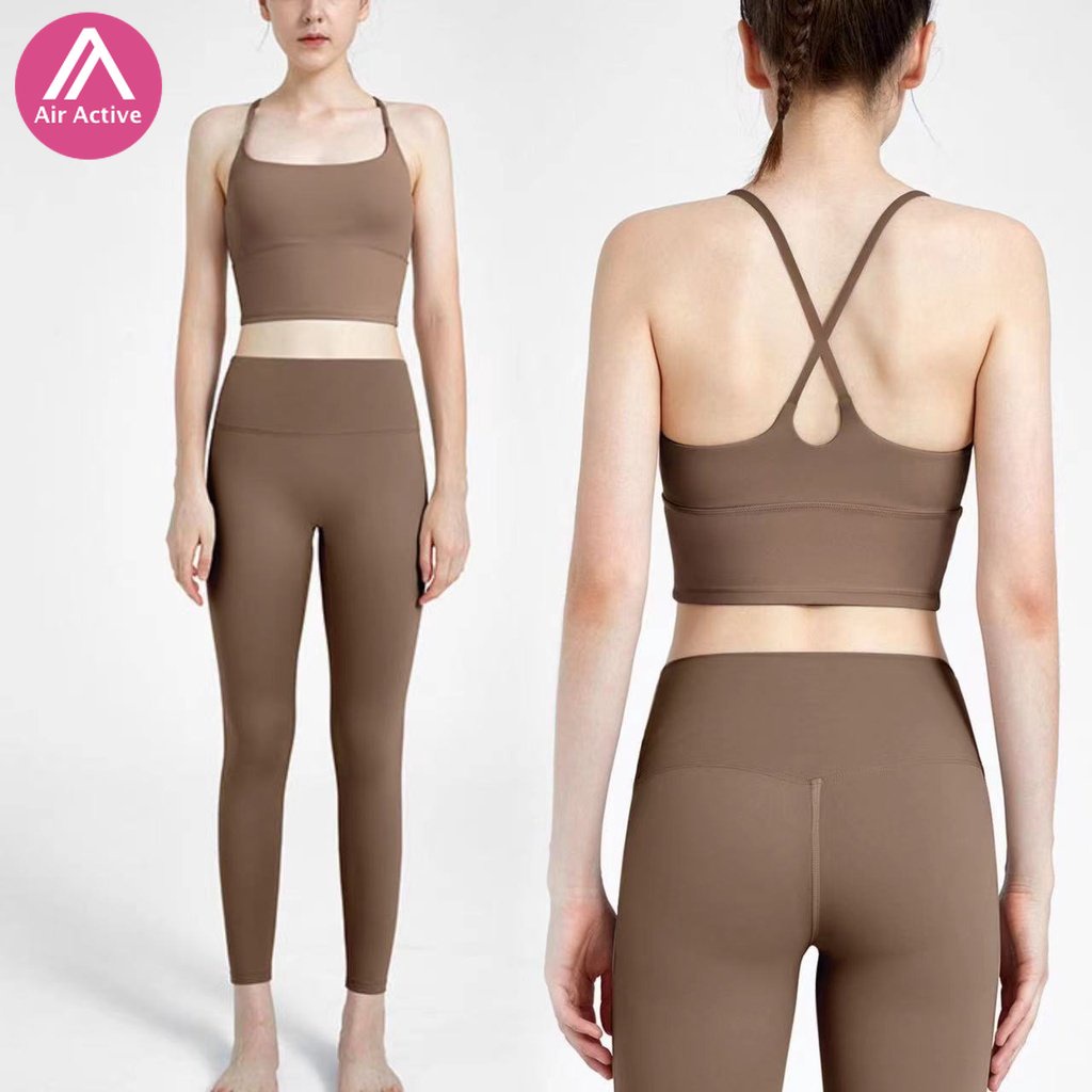 Set trang phục thể thao AIRACTIVE LEISURE áo ngực và quần legging thời trang dành cho nữ