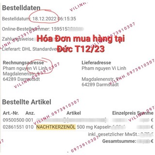 (BILL ĐẦY ĐỦ) Tinh Dầu Hoa Anh Thảo Warnke Đức