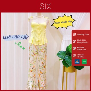 Đồ bộ lụa mặc nhà tôn dáng thanh lịch six homewear