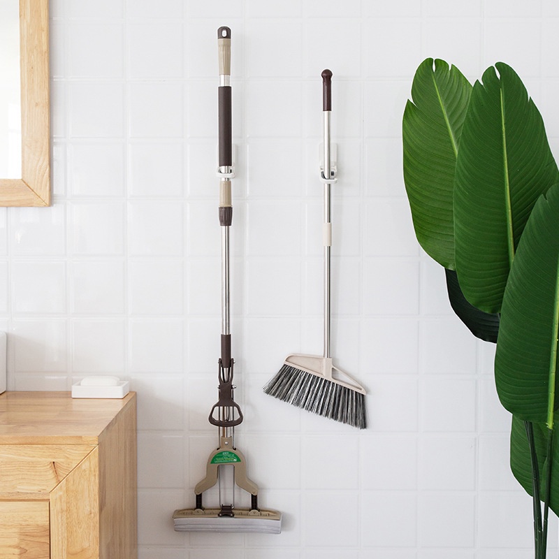 Giá Đỡ Cây Lau Nhà Gắn Tường Đa Năng Tự Dính Không Để Lại Dấu Vết Chống Thấm Nước