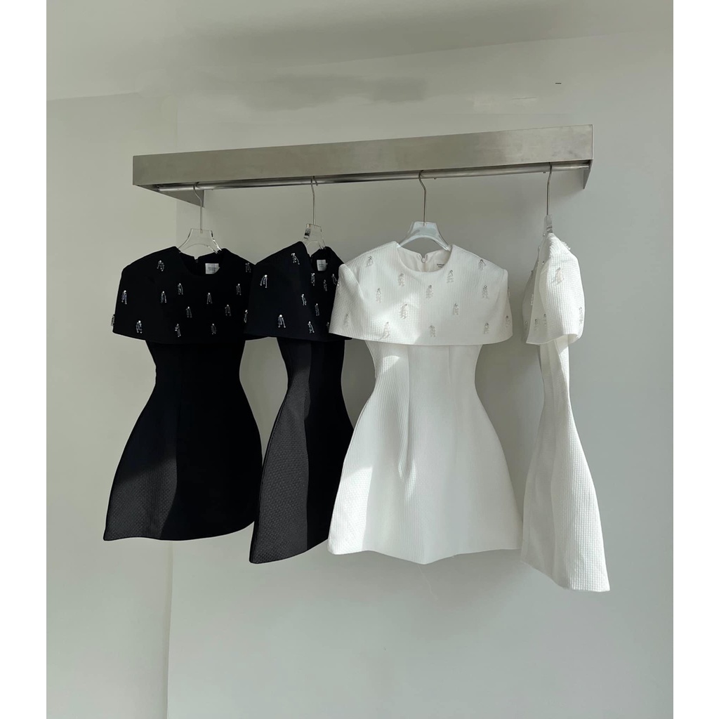 Đầm dự tiệc cổ tròn đính đá chất xốp sang chãnh-PASSION dress | BigBuy360 - bigbuy360.vn