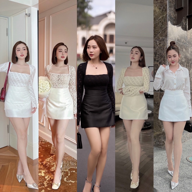 MINSH - Chân váy tafta lưng cao 10134 , có lót quần, thời trang nữ, hottrend, thiết kế cao cấp, đơn giản, quốc dân