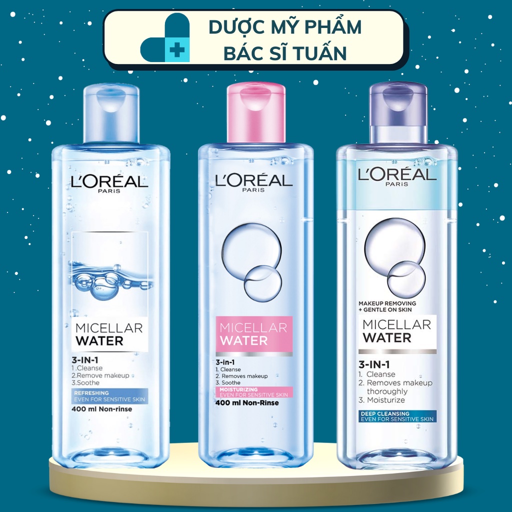 Tẩy trang L'Oreal Paris Micellar Water 400ml