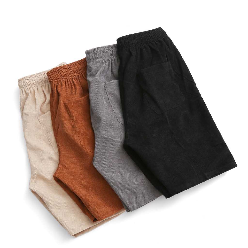 Quà tặng khâu trang cho Quần short nam nhung tăm cao cấp - Quần đùi mặc nhà đi chơi thời trang unisex