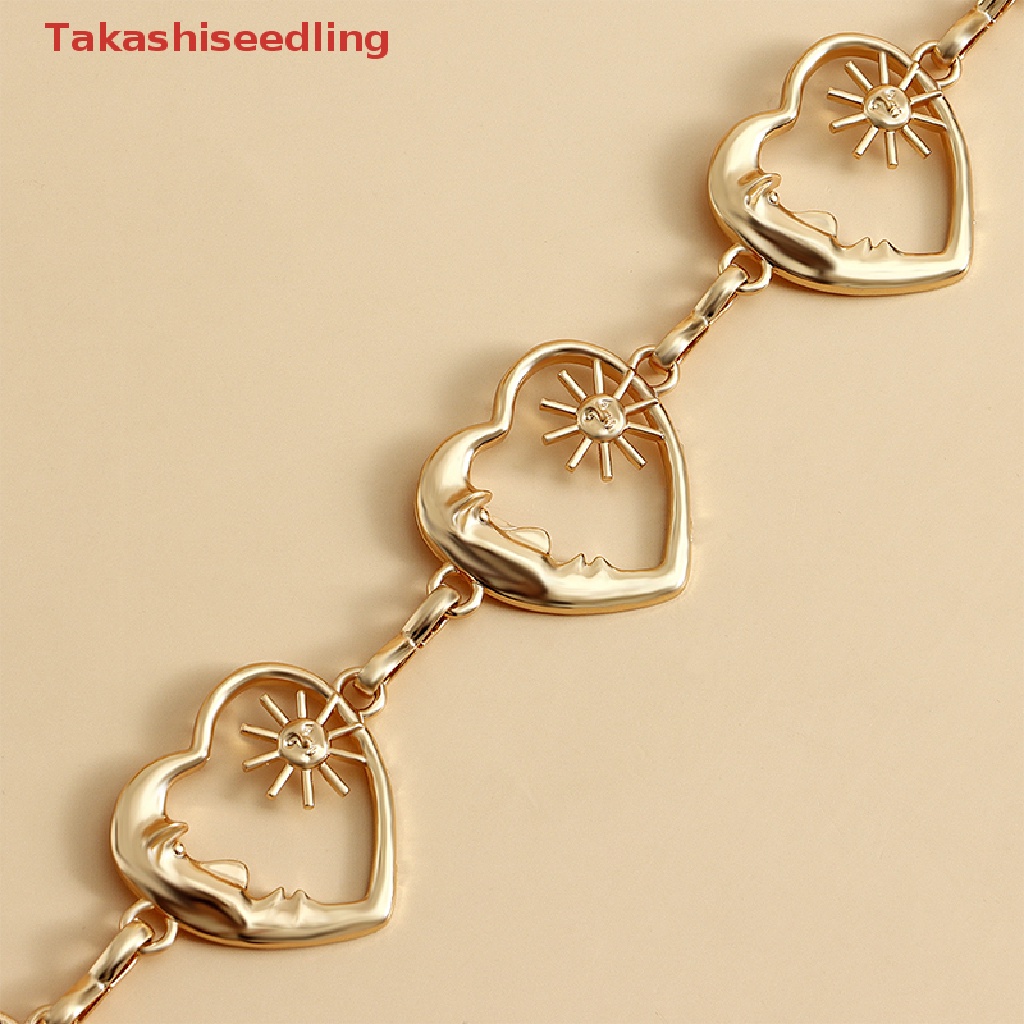 Thắt Lưng Dây Xích Mặt Hình Mặt Trăng / Mặt Trời / Mặt Trời Bằng Kim Loại Phong Cách Harajuku Punk Gothic Cho Nữ