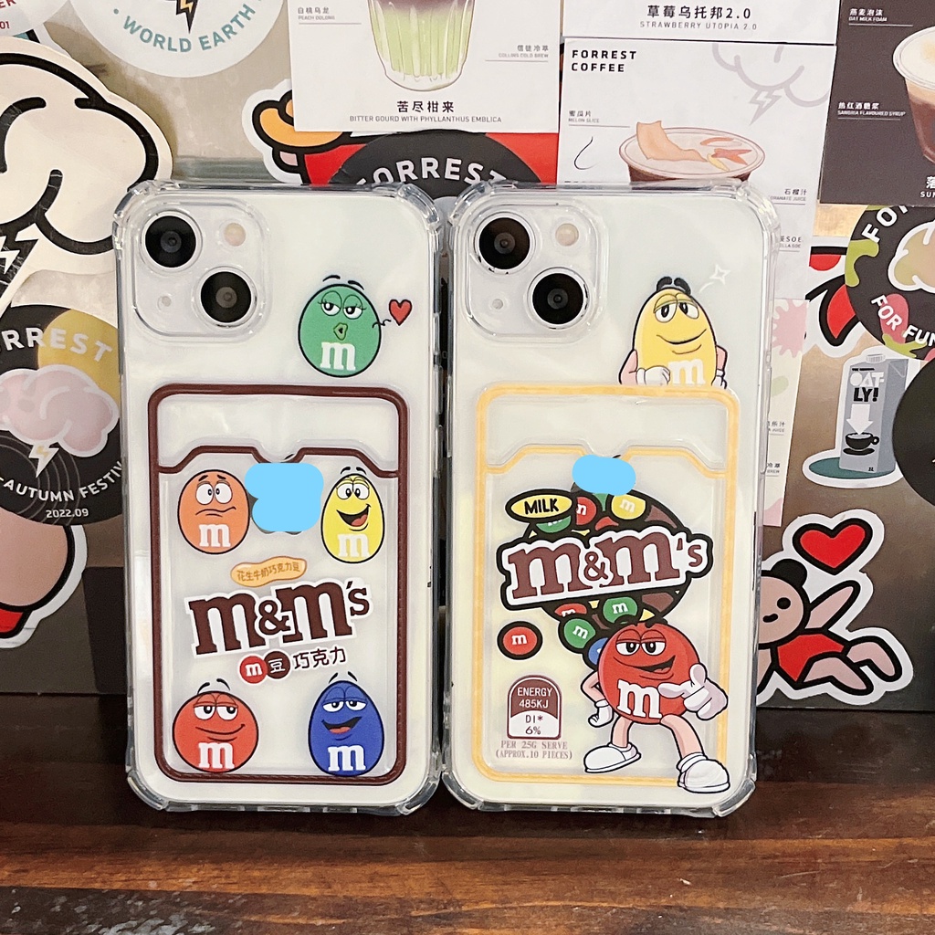 Ốp Điện Thoại Chống Sốc Có Ngăn Đựng Thẻ Cho iPhone 14 / 13 / 12 / 11 / X / 8 / 7P
