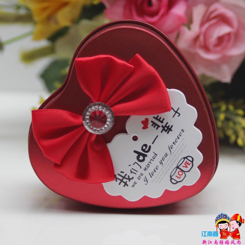 Special Offer Heart-Shaped Wedding Candies Box Iron Box Candy Box Gift Box Wedding Birthday Event St