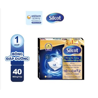 Bông đắp dưỡng Silcot miếng đôi hộp 40 miếng