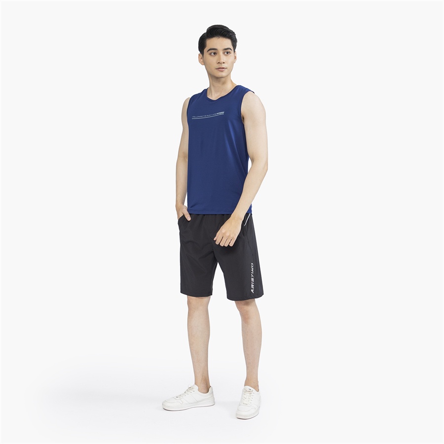 Áo sát nách tanktop nam Aristino ATT019S2 dáng regular fit chất thể thao mềm mát, co giãn vận động thoải mái, trẻ trung