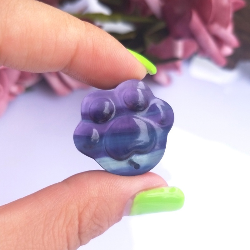 Đá Fluorite Pha Lê Fluorite Tự Nhiên Nhiều Màu Sắc Hình Động Vật Mini Dễ Thương
