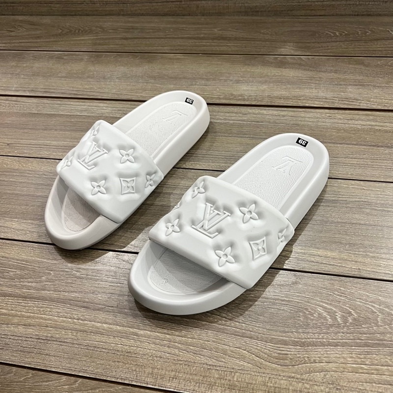 Dép lê LV cao su đúc nam 2023 phiên bản đế và quai cao cấp form gọn chân