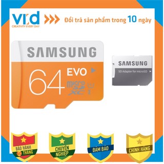 Thẻ nhớ samsung micro sdxc uhs-1 card 64gb - bảo hành 5 năm