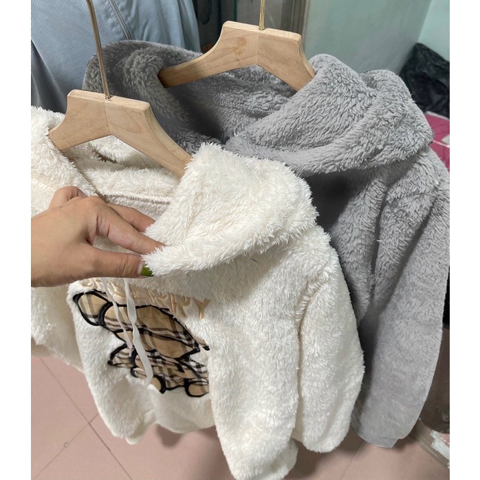 ÁO KHOÁC LÔNG THỤNG GẤU BBR 2 MÀU lương su shop