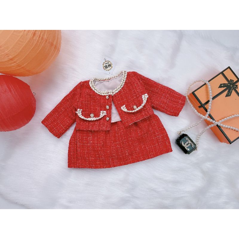 Sét váy dạ cho bé gái