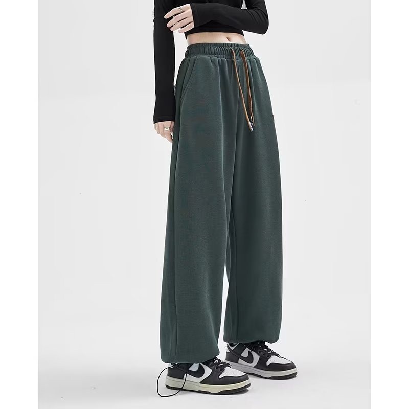 Quần dài Daduhey lưng cao dáng rộng thời trang phong cách Hàn Quốc cho nữ plus size