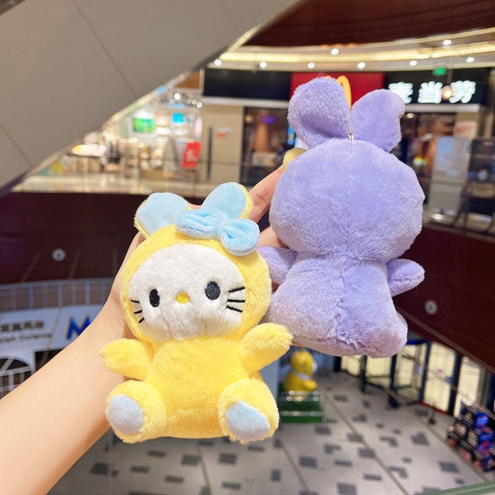 Móc Khóa Thỏ Nhồi Bông Dễ Thương Cho Bé