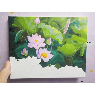 Tranh số hoá hoa sen (40x50)