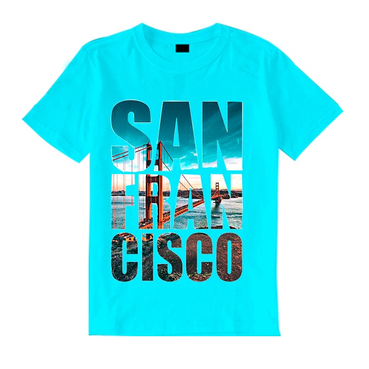 Áo Thun Nam Nữ Sanfancisco Vải Thun Cotton Mềm Mịn