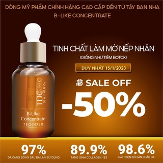 Tinh Chất giúp làm giảm nếp nhăn mang lại làn da mịn màng Tegoder B-Like Concentrate 30ml