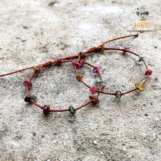 Vòng tay đá Tourmaline - Tourmaline Braided Knot Bracelet