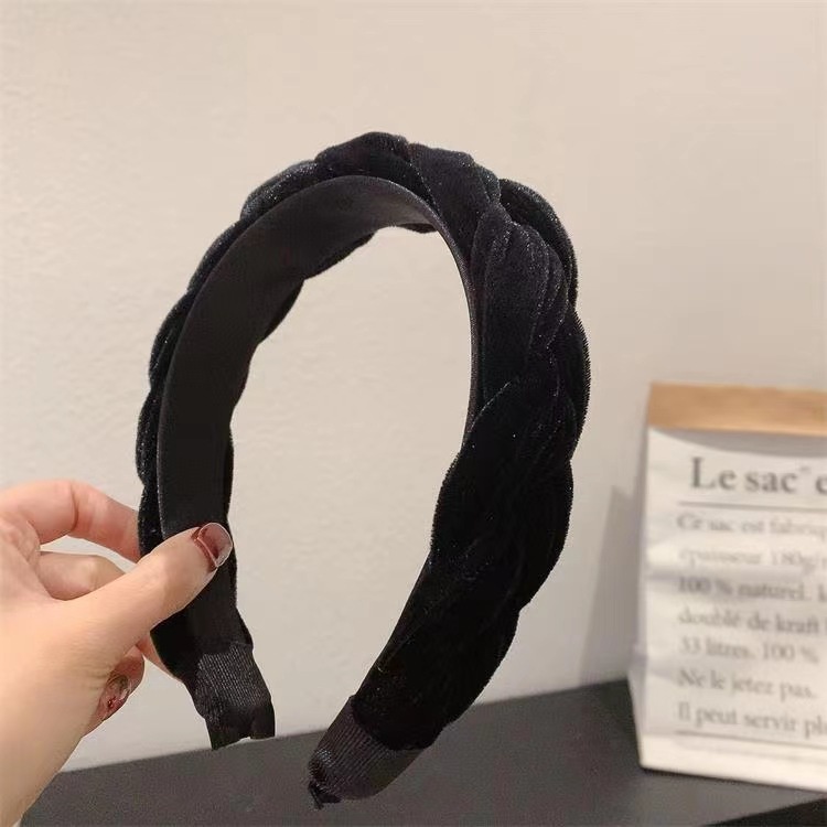 Cài Tóc Vải Nhung Thắt Bím Chống Trượt Hàn Quốc