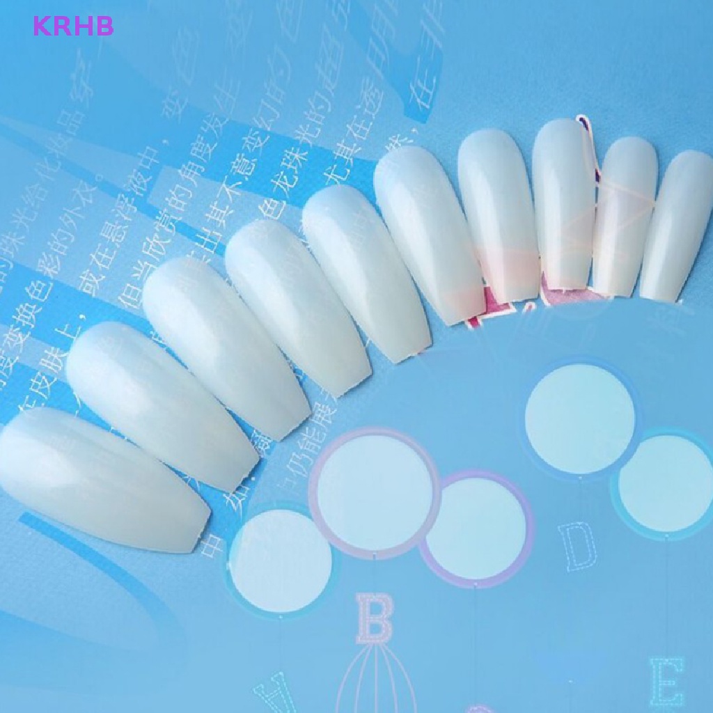 Túi 600 Móng Tay Giả Ballerina Màu Trắng / Đen Tự Nhiên Mới