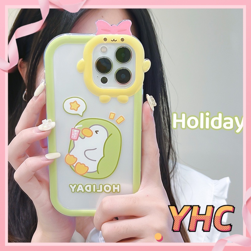 Ốp Lưng iPhone Matcha green holiday vịt con mô hình ống kính quái vật nhỏ Iphone 6 / 6S / 6splus / se / 7 / 7plus / 8 / 8plus / X / xs / xsmax / 11 / 12 / 13 / 14 / Plus / pro-6008