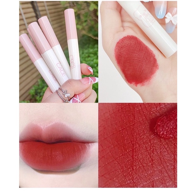 Set son môi 5 Cây son kem Cace siêu xinh lâu trôi