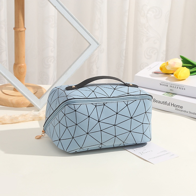 Túi Da PU Đựng Mỹ Phẩm Cỡ Lớn Tiện Dụng Mang Đi Du Lịch