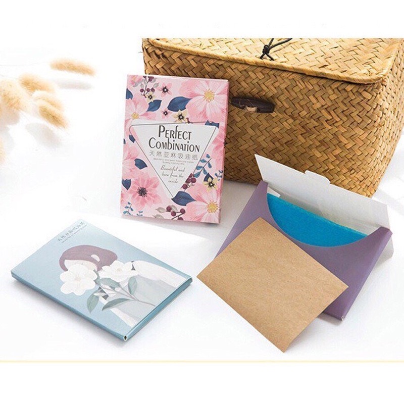 Giấy Thấm Dầu Da Mặt Nội Địa Trung Thấm Mồ Hôi Dầu Tốt Giúp Sạch Da Mặt Tránh Bám Bụi