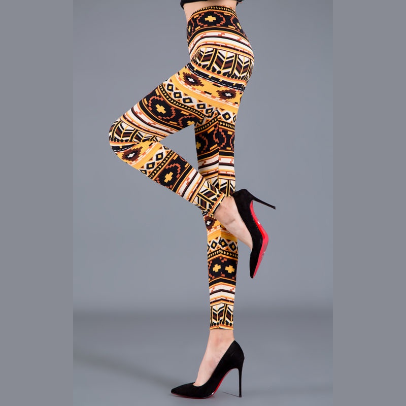 Quần Legging Thể Thao Lưng Cao Dáng Ôm In Họa Tiết Độc Đáo Thời Trang Xuân Thu 2023 Cho Nữ